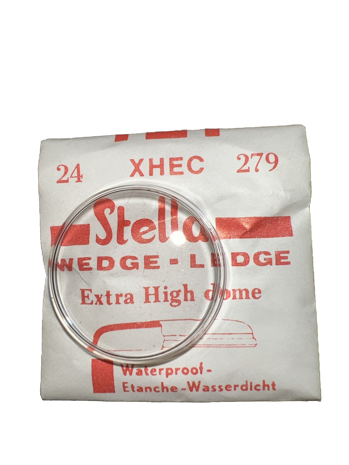 XHEC 24 279 EXTRA HIGH DOME ROUND PLASTIC WATCH CRYSTAL Stella Holland