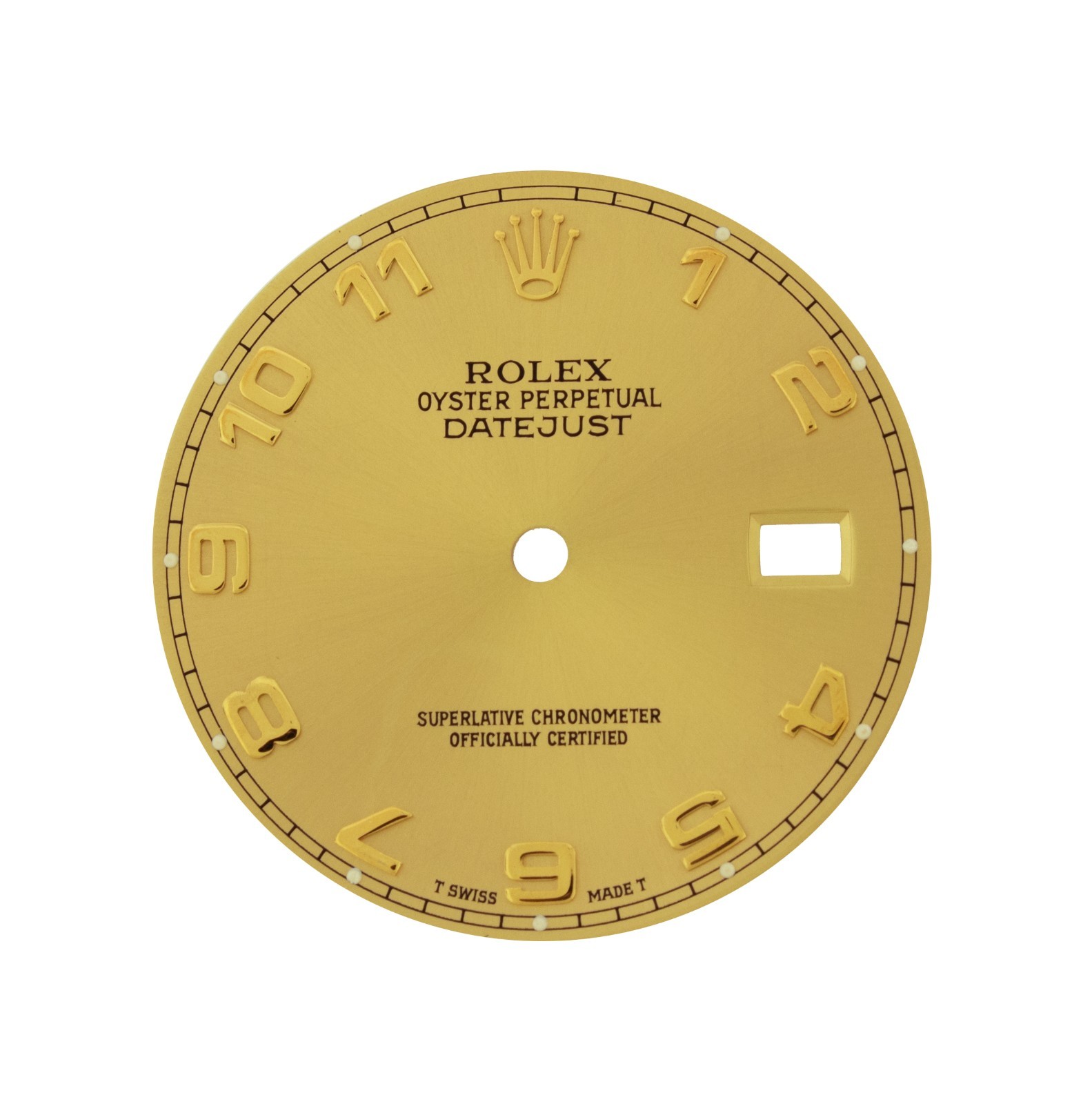 ROLEX GENUINE CHAMPAGNE ARABIC DIAL FOR DATEJUST 16013 16233