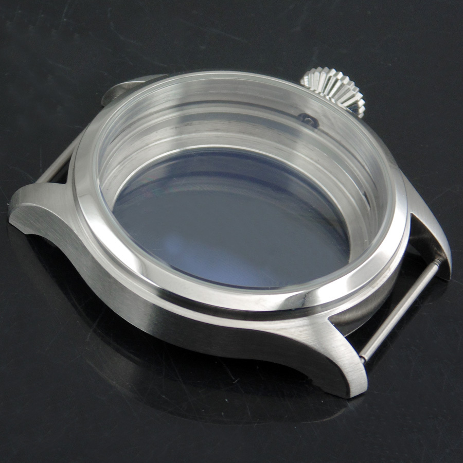 47mm 316L steel case fit eta 6497 6498 Seagull st36 movement parnis watch P75