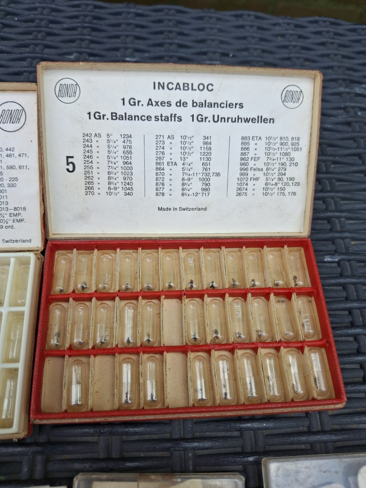 Vintage Watch Parts Joblot Incabloc,swcs,roskopf,ronda New Old Stock Parts