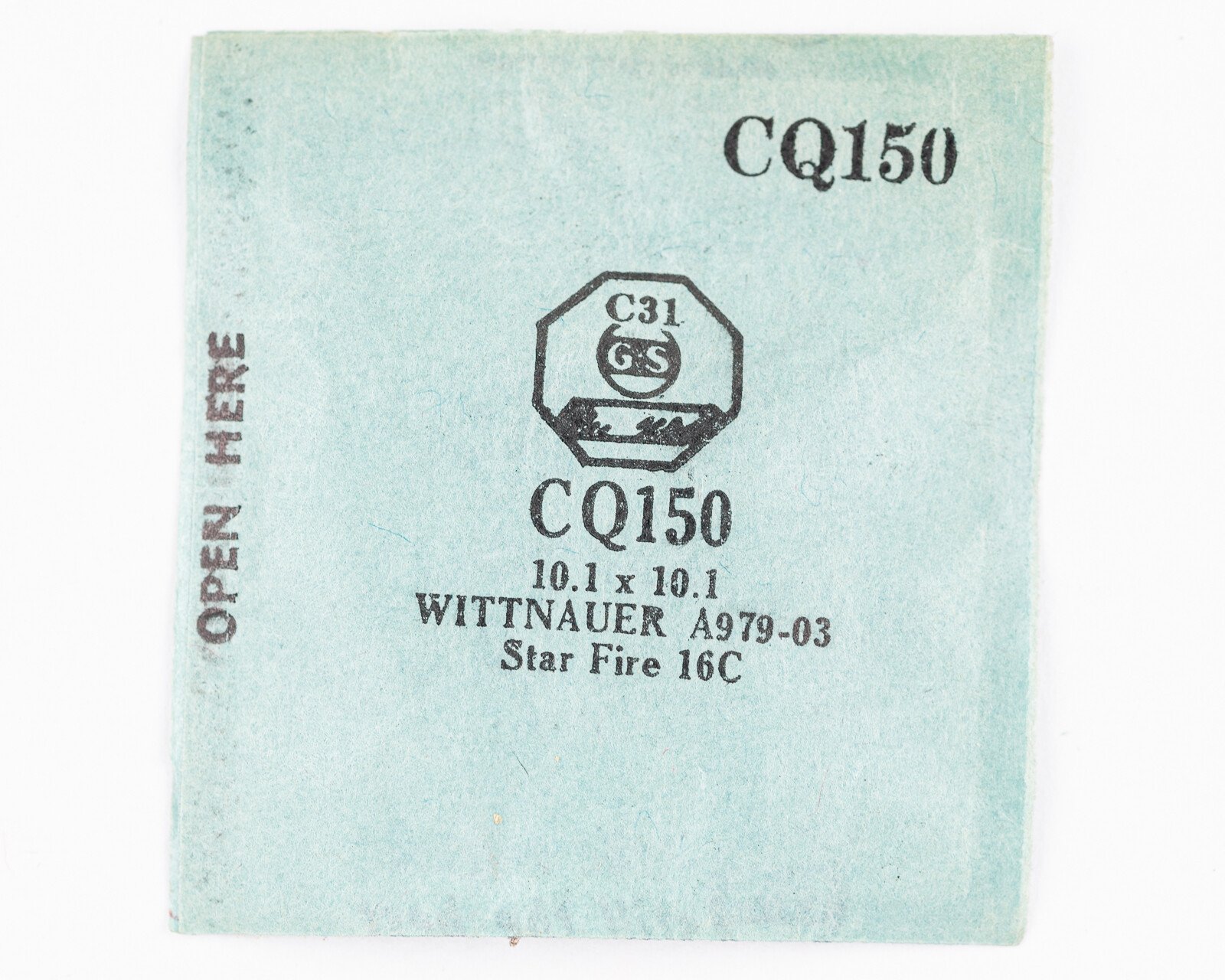 Original NOS G-S “CQ” Wristwatch Crystals – Many Variations Available!