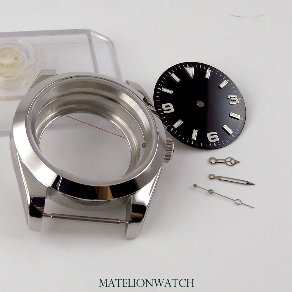 36mm/39mm Sapphire Glass Watch Case For NH35 Miyota8215 DG2813 ETA2824 PT5000