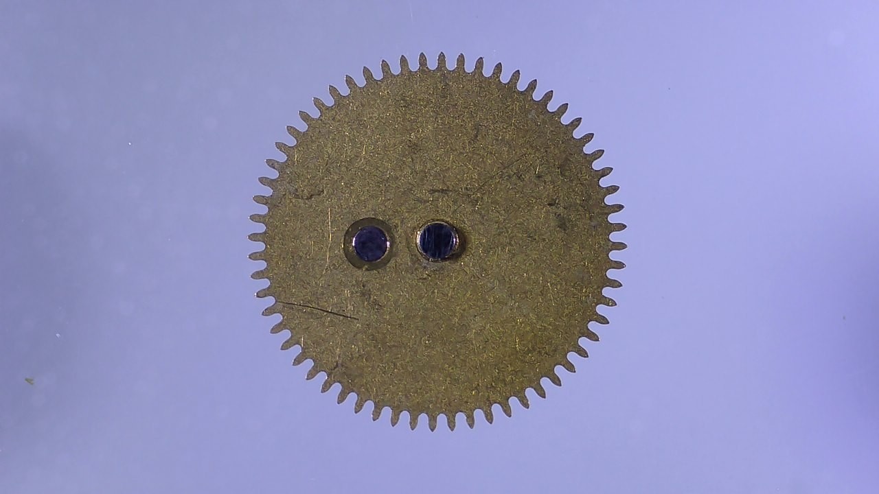 Original LIP R184 Watch Movement Part 184, Gold Tone Brass, 8.38 mm Dia