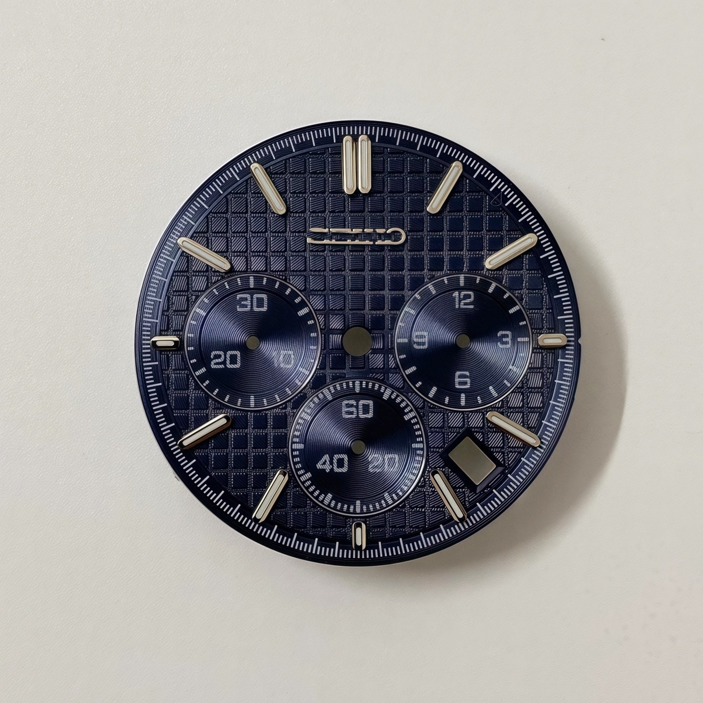 31.8mm Waffle Pattern Watch Dial Green Lume for Vk63 Movement Watch Accessories