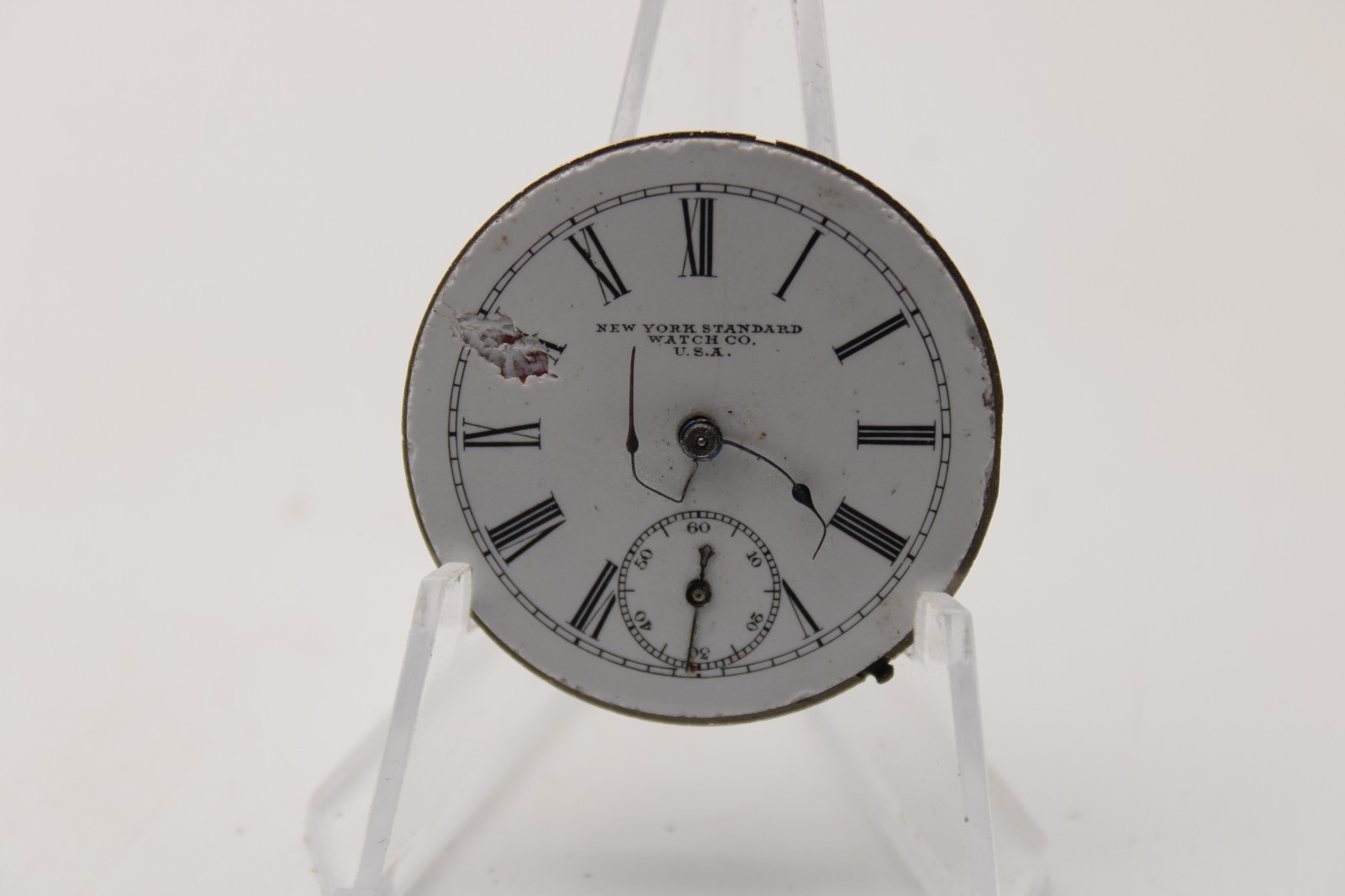 1904 NEW YORK STANDARD POCKET WATCH MOVEMENT 2476973 GRADE 44 6s 7j (F4D)