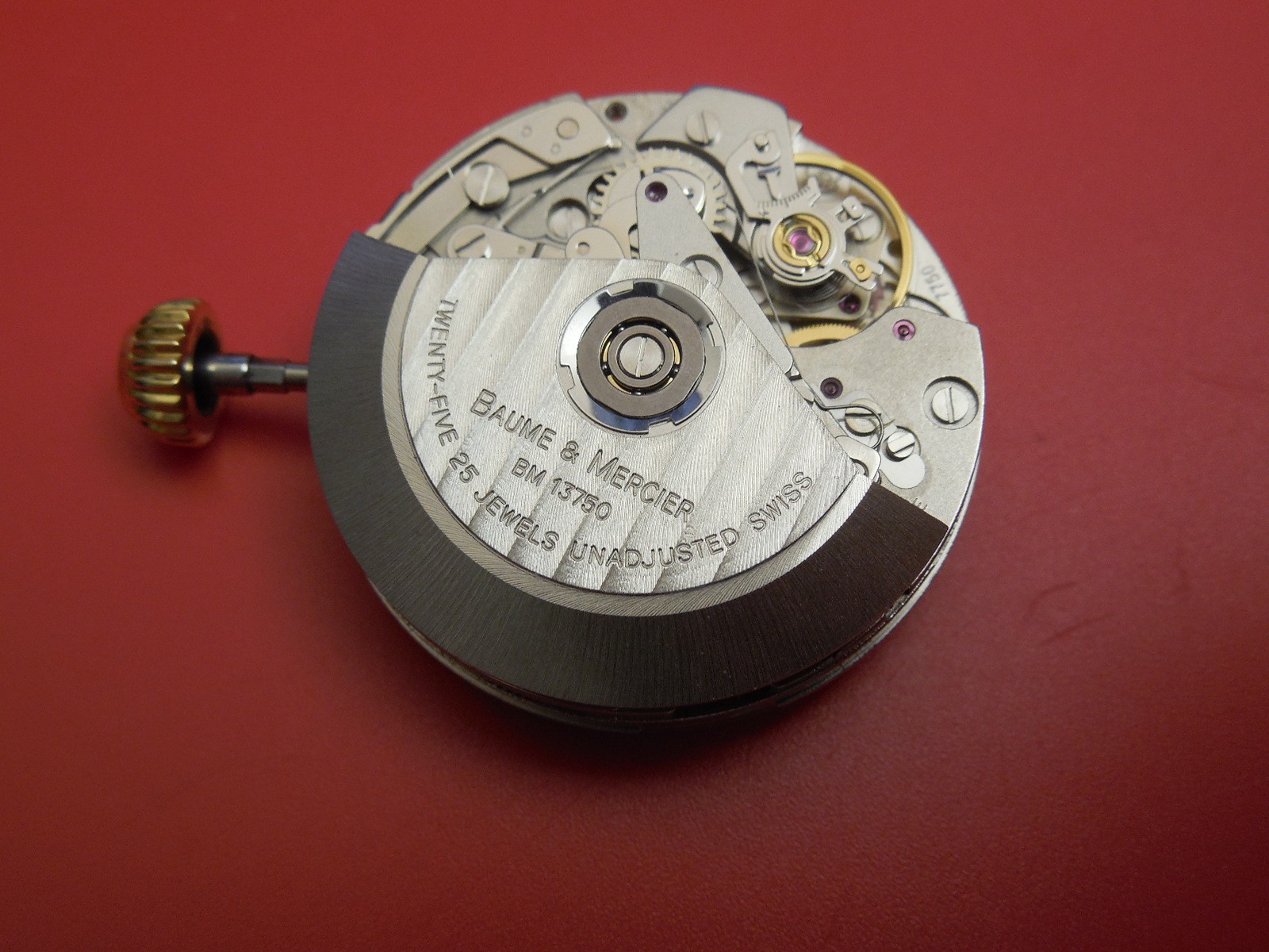 BAUME MERCIER BM 13750 AUTOMATIC CHRONOGRAPH 25 JEWEL MOVEMENT CAPELAND ETA 7750