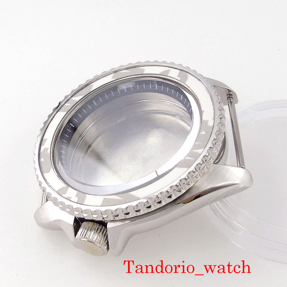 42mm Fit NH35A NH36A SKX007 Watch Case Sapphire Glass Fit 3.8 Crown Blue Chapter