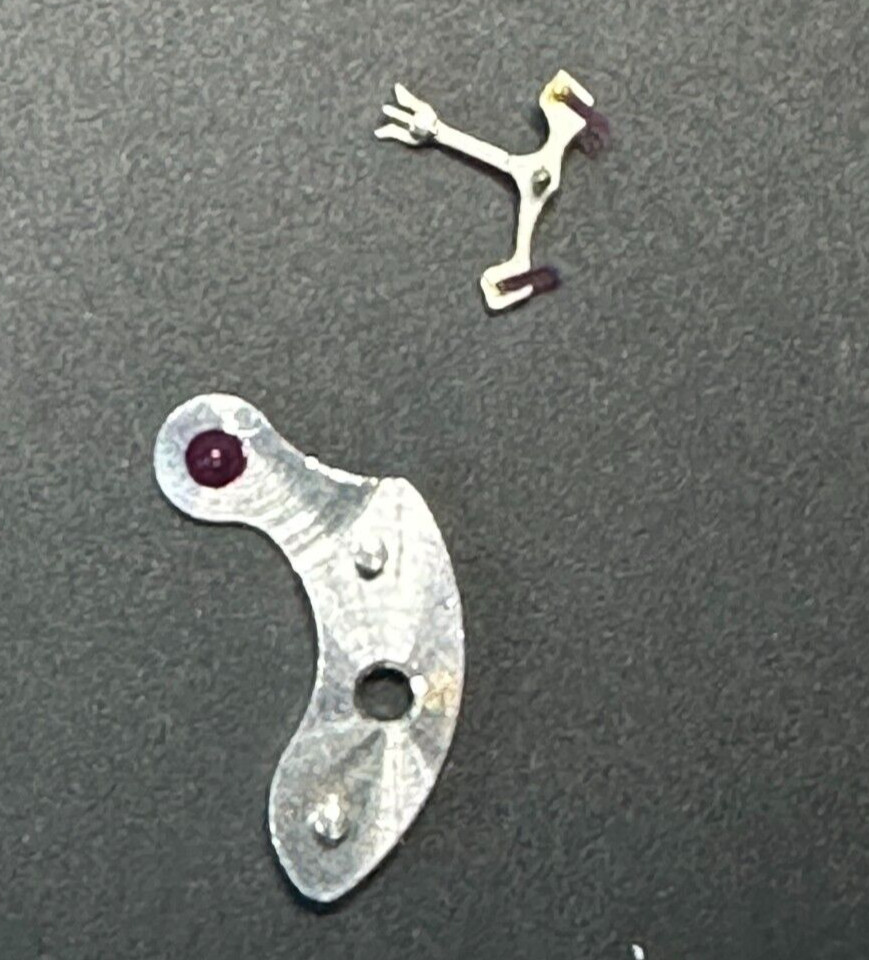 Longines 280 710 Pallet Fork + 280 125 Pallet Cock parts repair
