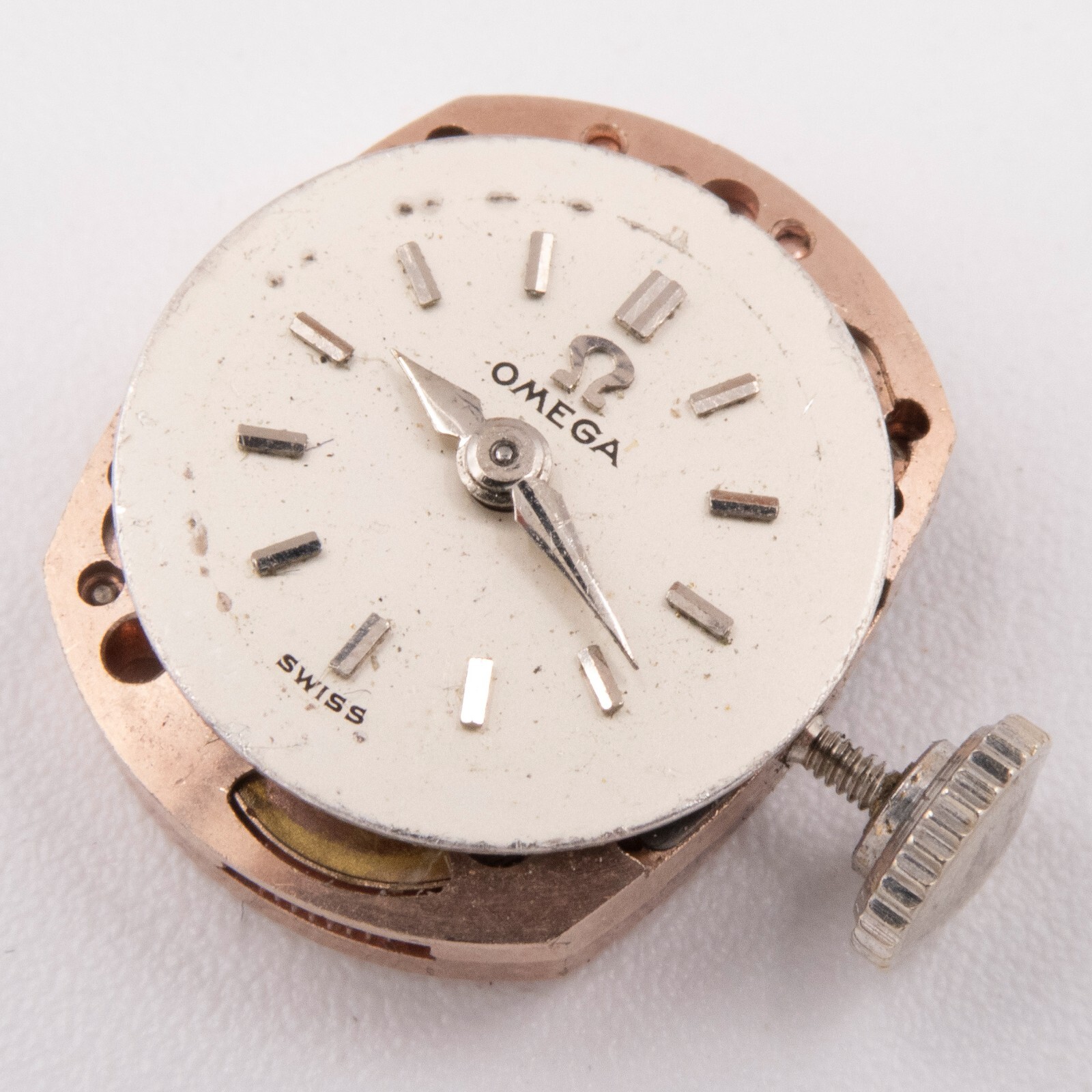 Vintage Omega Caliber 483 17-Jewel 2-Adjustment Wristwatch Movement, Runs