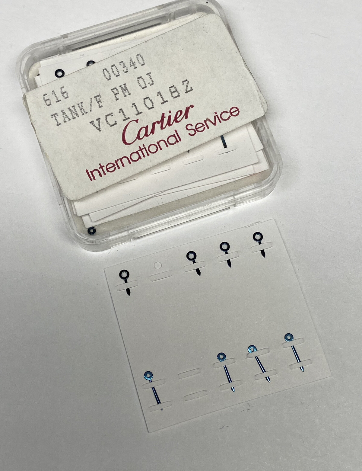 Genuine NOS Cartier Tank Hour/Minute Blue Hands VC110182