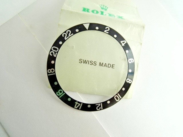 Genuine ROLEX GMT Master BLACK Inlay Bezel 16710 16700 16760 Insert new Conditio