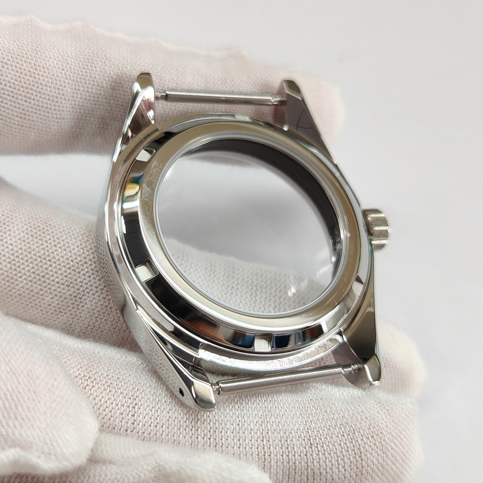 38mm Stainless Watch Case Sapphire For NH35 NH36 4R Movement 31mm Dial Parts