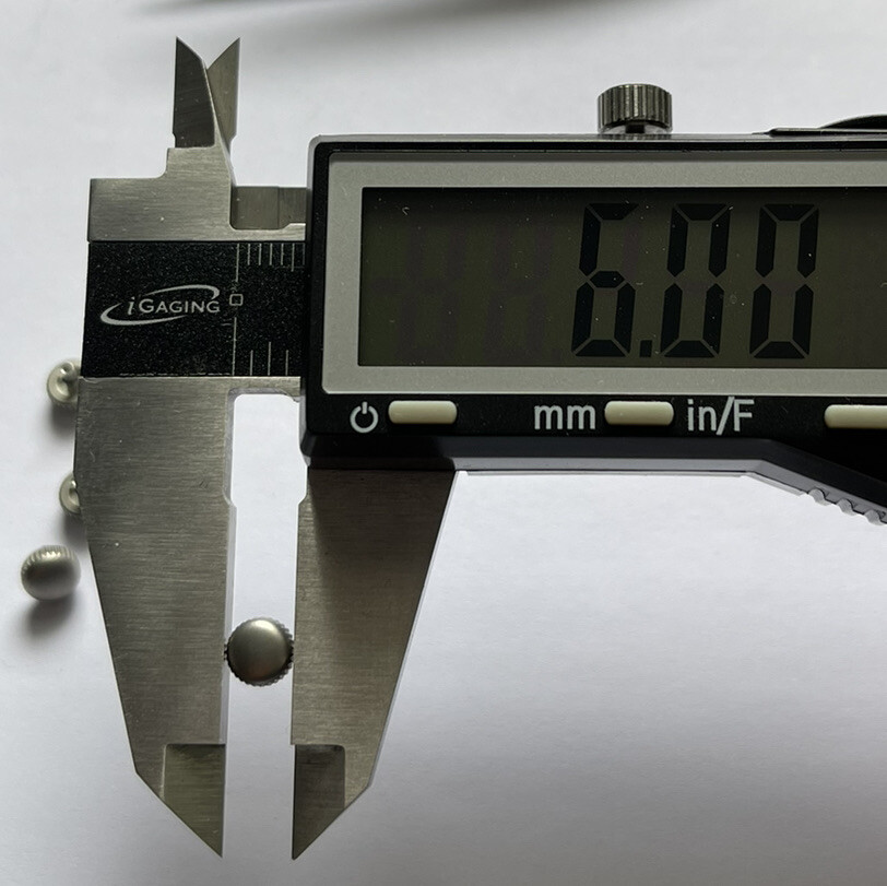 New 6.0mm Stainless Steel Nike Watch Crown Titanium Look