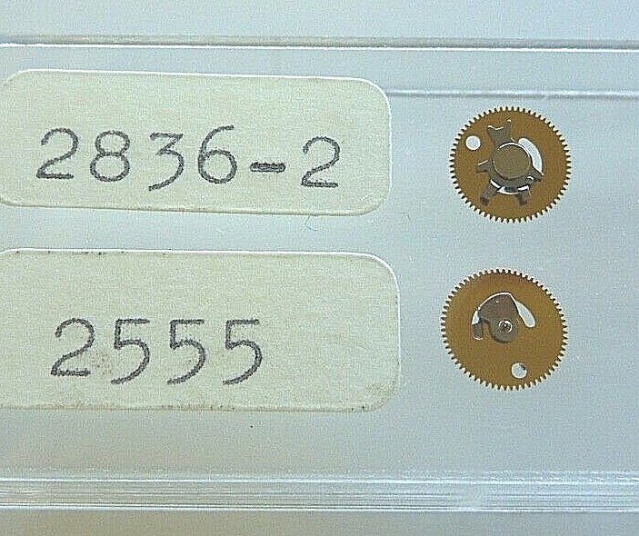 ETA 2836-2 day parts; 2555, 2632, 2633, 2644, 462, 2567, 2569, 2784, 2543, 2780