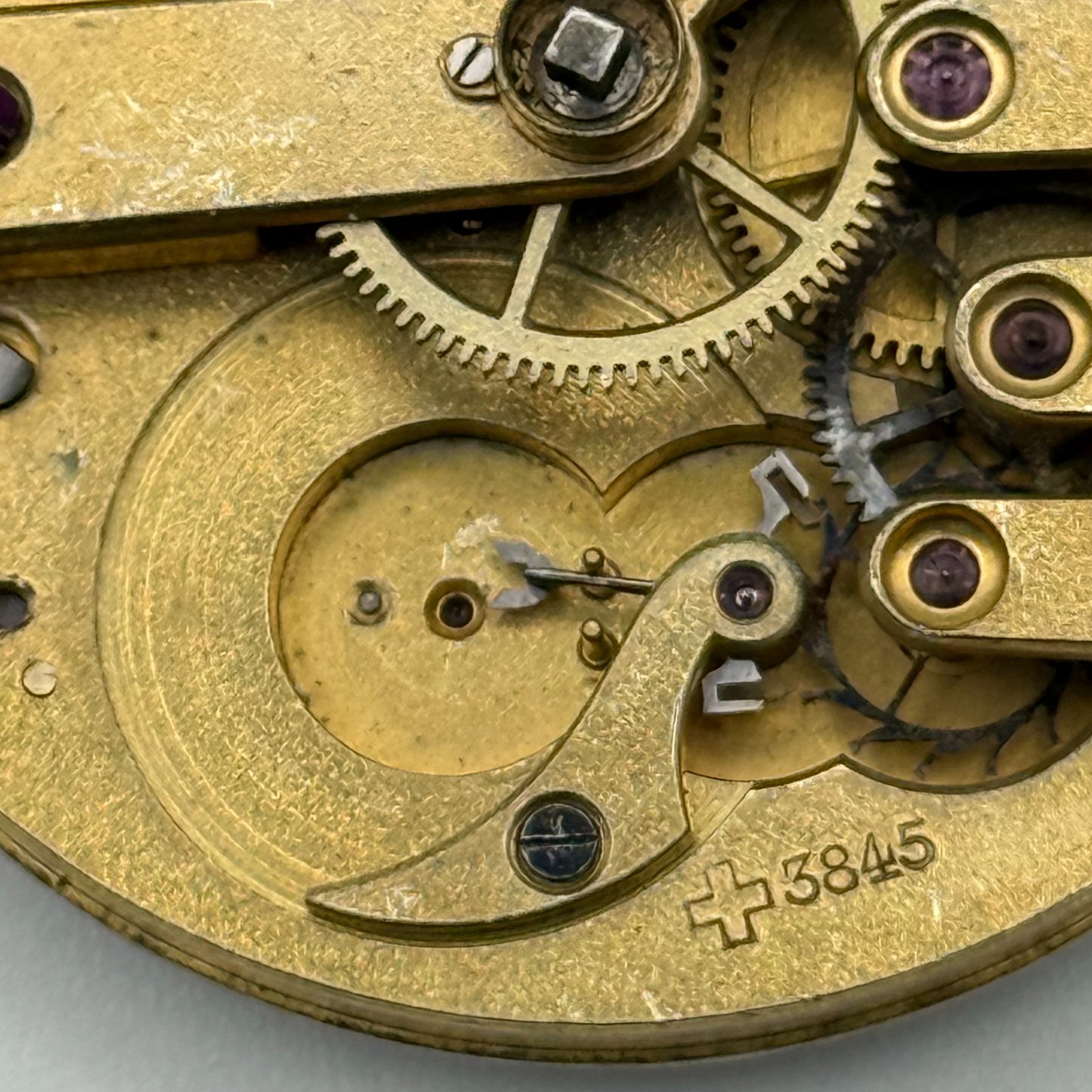 Louis-Ulysse Chopard Pocket Watch Movement – Patent 3845 – From 1891 – For Parts