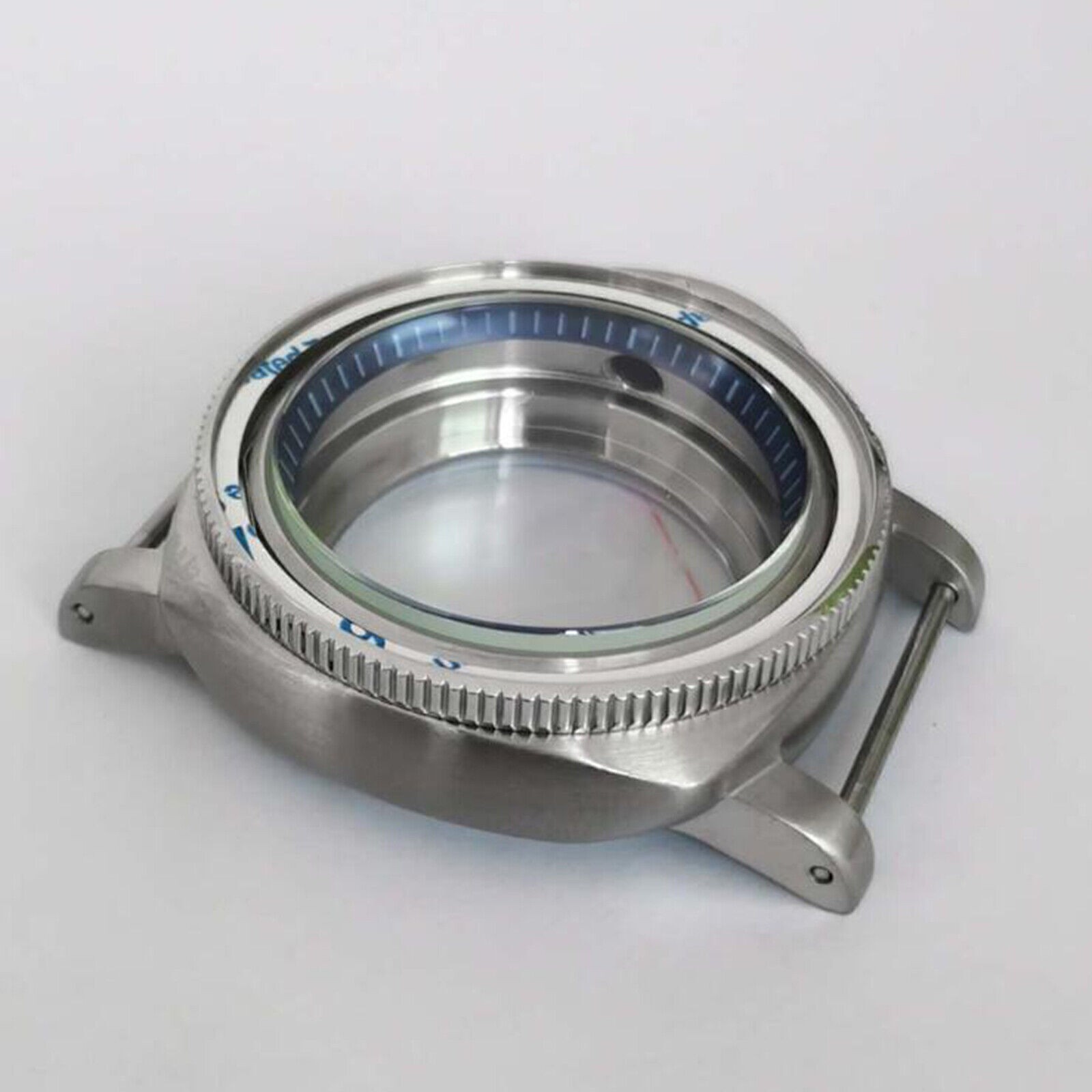 316L Stainless Steel Watch Case Bezel Dark Blue Inner Ring Modified Kit for NH35