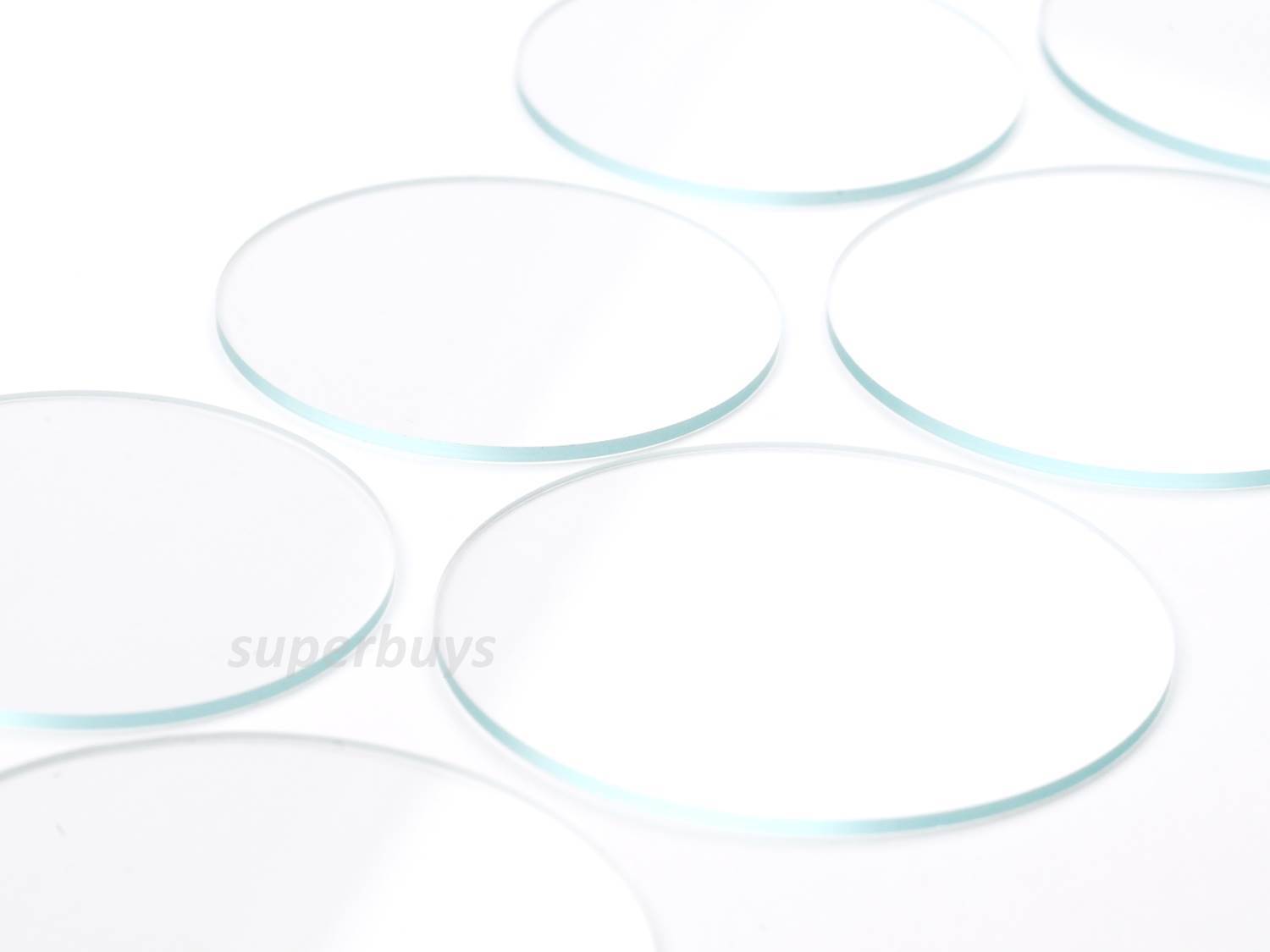 1pc 37mm Flat Watch Face Replacement Round Clear Crystal Mineral Glass 1mm Thick