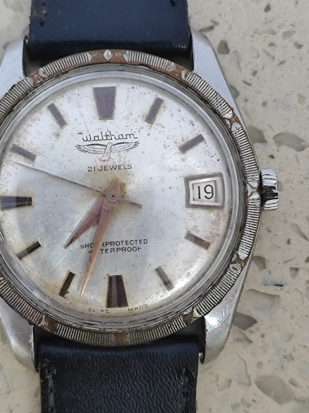 1960 WALTHAM EAGLE WRISTWATCH Mens watchhand wind 34mm Working