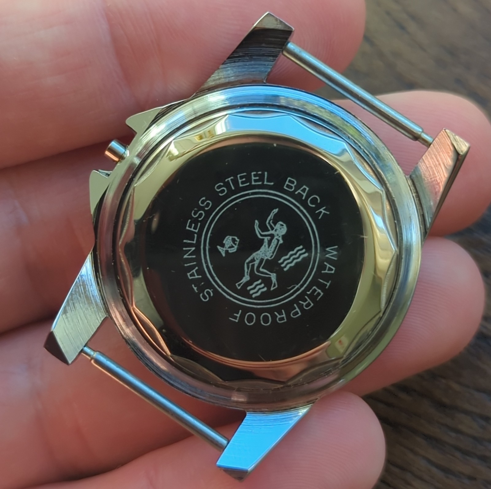 1960s Vintage Divers Watch Case New old Stock Rotating Bezel 38mm (B86)