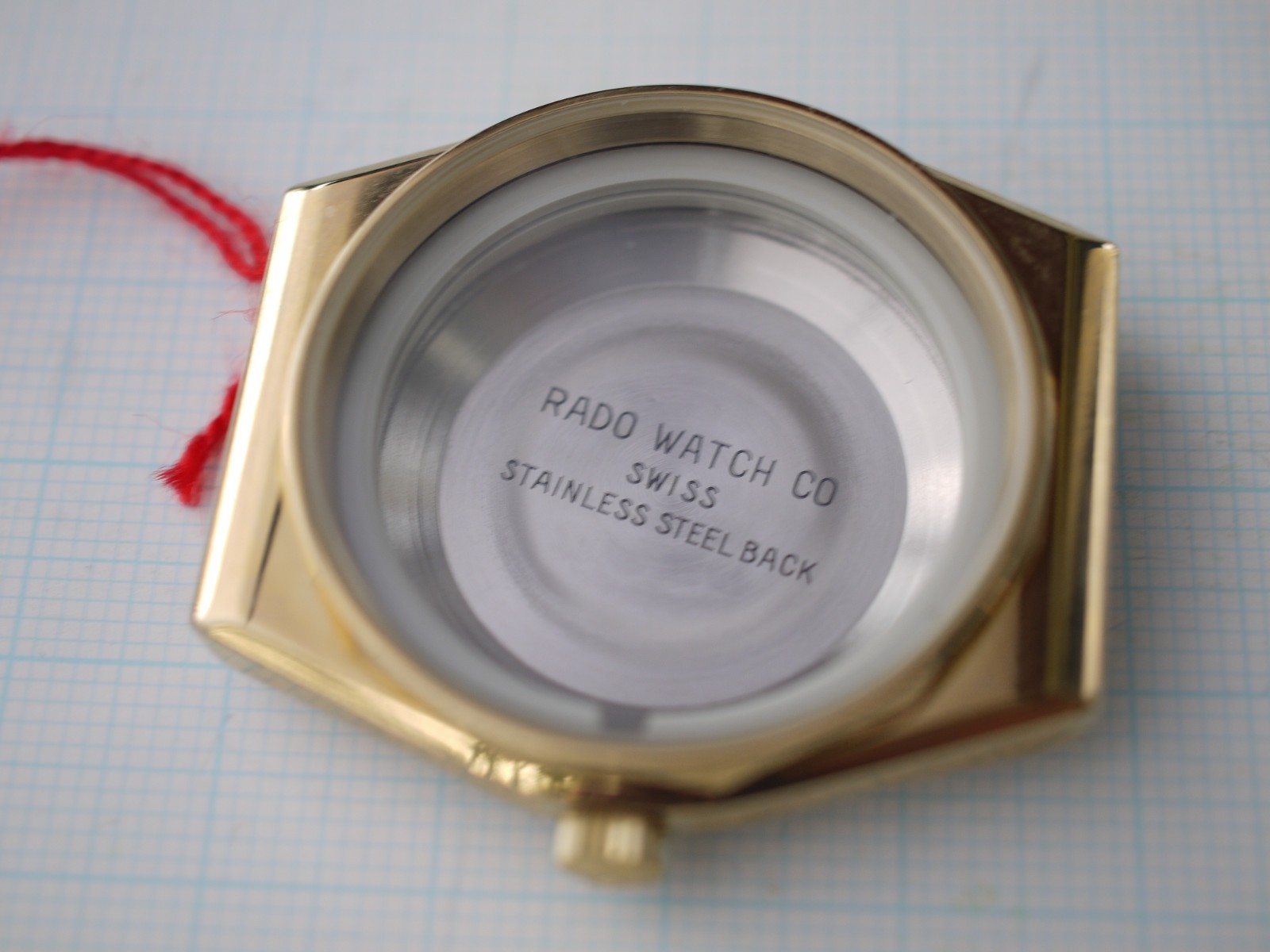 Rado Voyager Automatic watch ref.636.3236.2 Gold Plated 34 x 38mm CASE