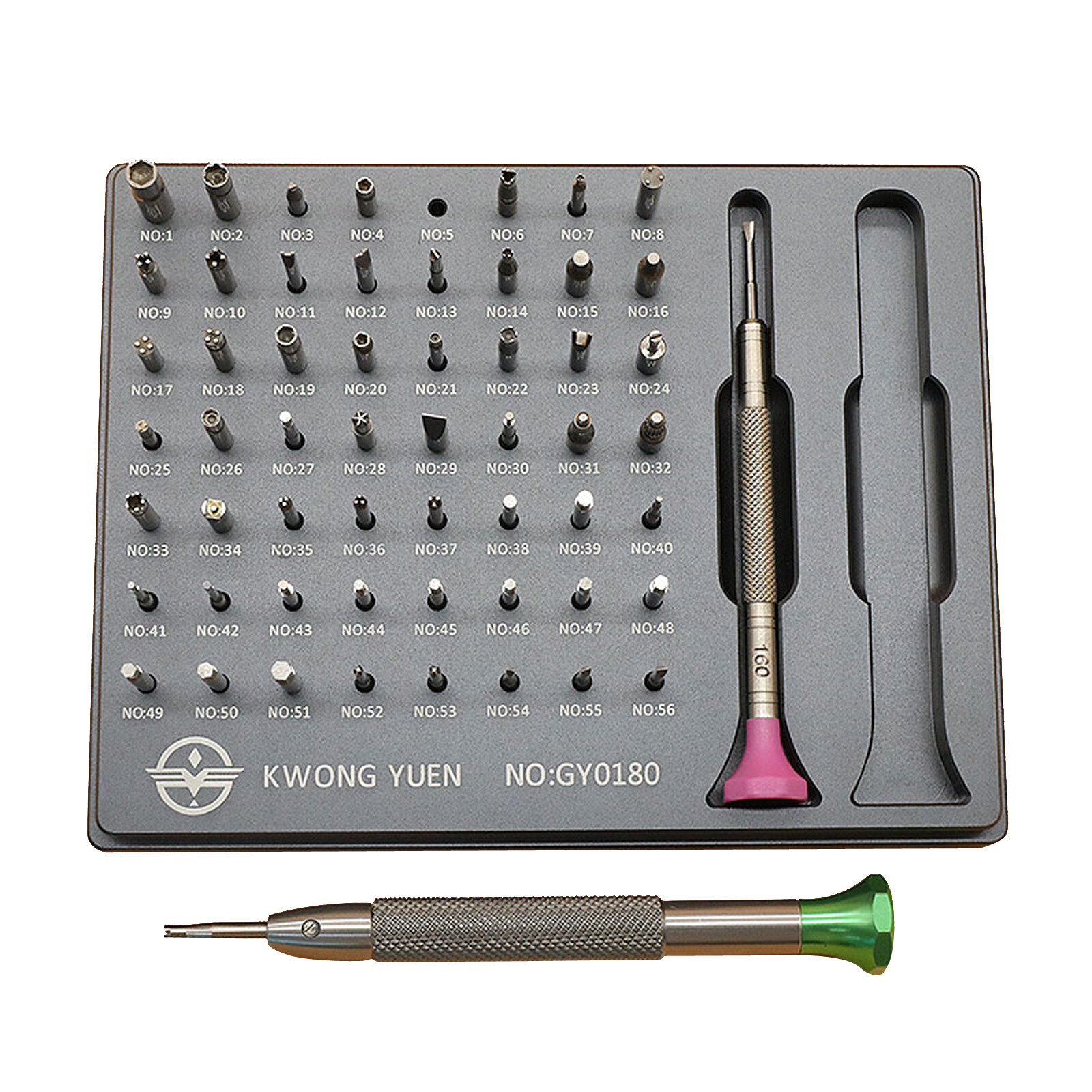 Set of Shipping Assortment of 56 Tips Stainless Steel Durable Watch Screwdriver