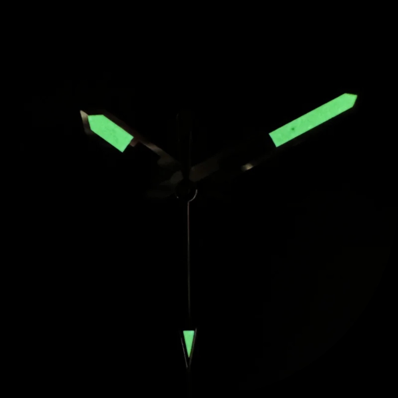 Watch Hands C3 Bgw9 Green Blue Luminous For Nh35 Nh36 Movement 28.5mm