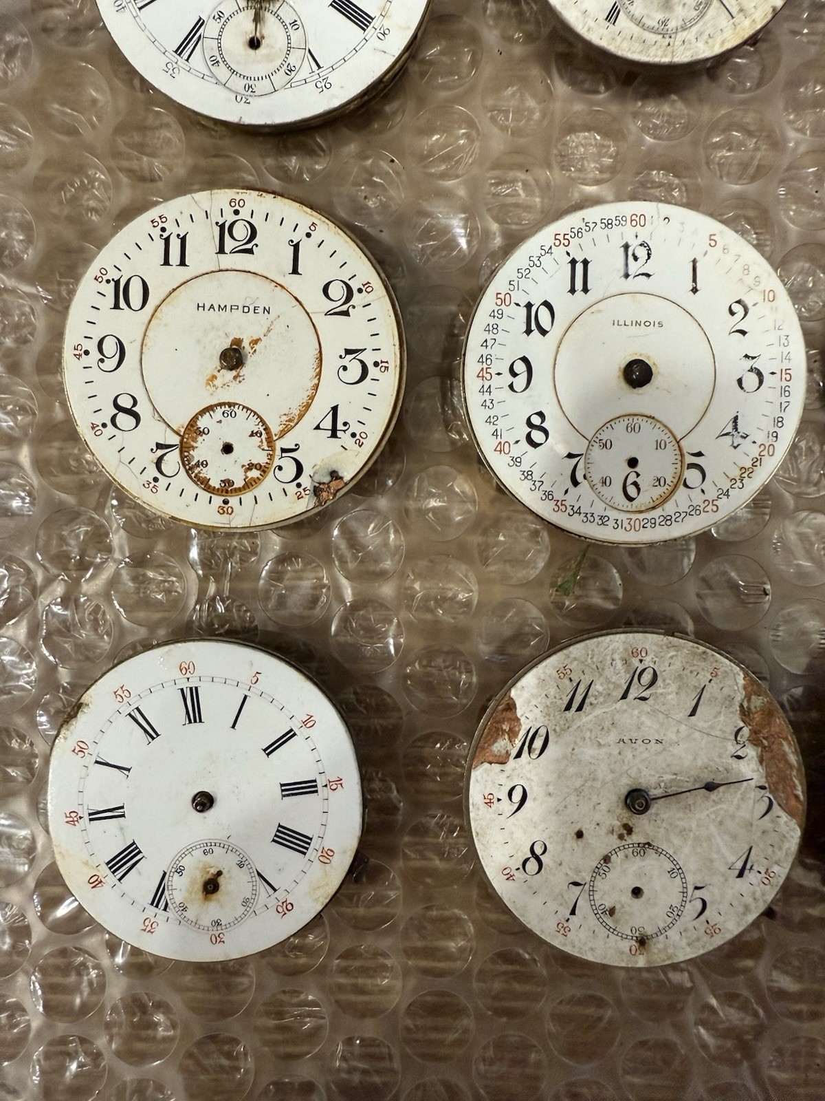 Vintage Lot Of 30 Pocket watch Movements Illinois NY Standard New Era Gallet