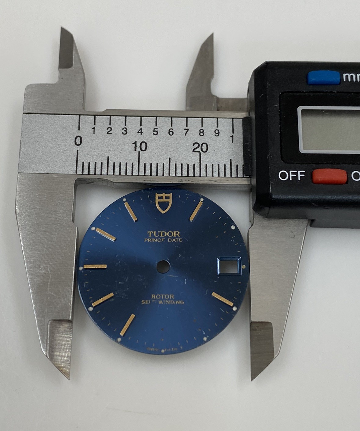Genuine Tudor Prince Date Rotor 74000N Model Blue/Gold Cal. 2824-2 Dial