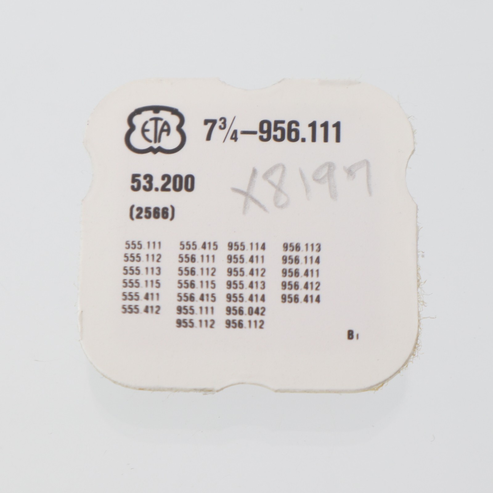 Genuine ETA 956.111 Date Corrector Watch Part #2566 NOS 53.200 (G5D13)