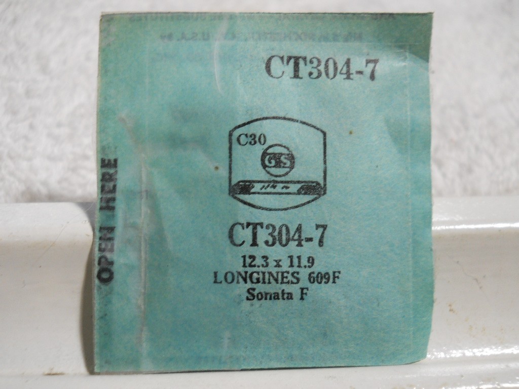 GS CT304-7 Watch Crystal For Longines 609F – 12.3 x 11.9 mm Replacement / Repair