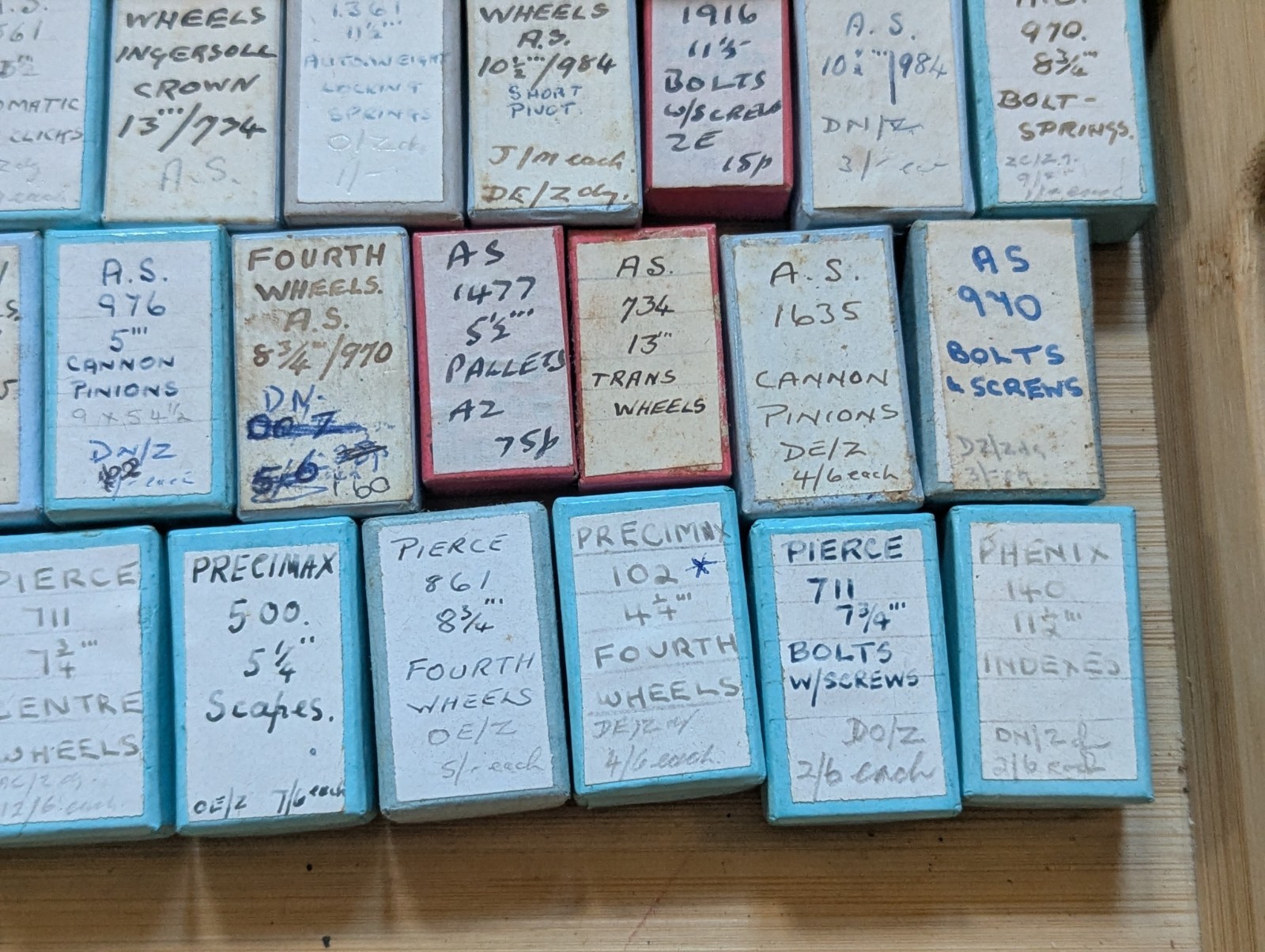 Watch Parts, New Old Stock in Boxes, Various Makes / Cals, AS, Pierce etc #R607