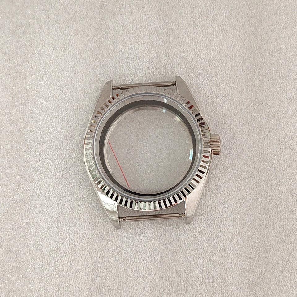 38mm Stainless Watch Case Sapphire For NH35 NH36 4R Movement 31mm Dial Parts