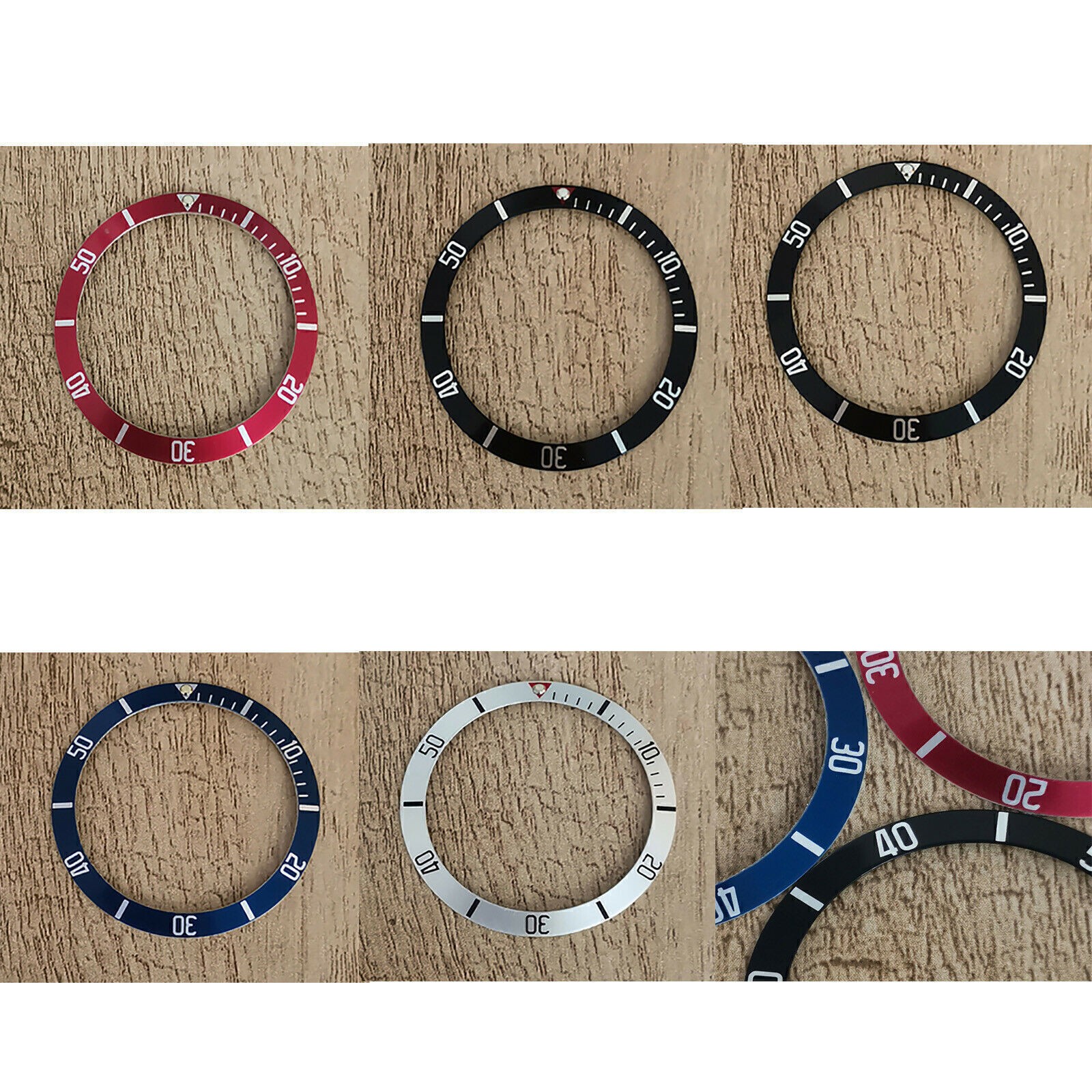 For SUB WristWatch Bezel Ring 38mm Aluminum Alloy Bezel Insert Accessories