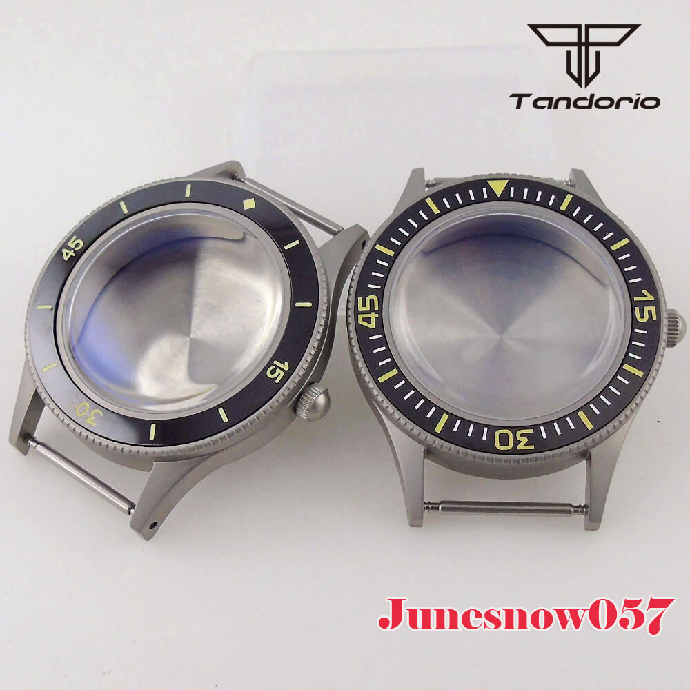 Stainless Steel Brushed 40MM Watch Case Super Lume Bezel Fit NH35A NH36A ETA2824