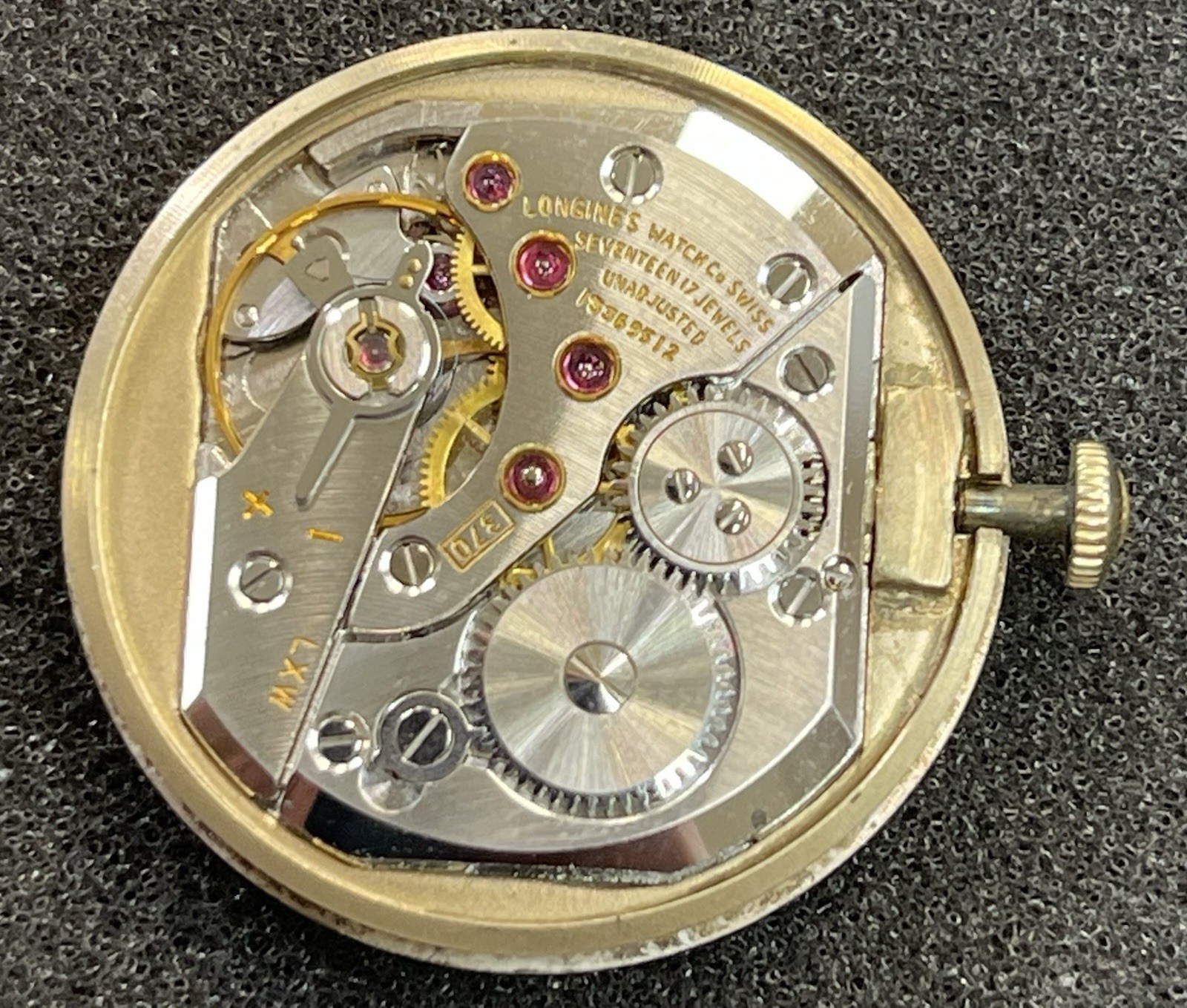 Longines Manual Wind Watch Movement – Caliber 370 – Parts or Repair – #TM1444