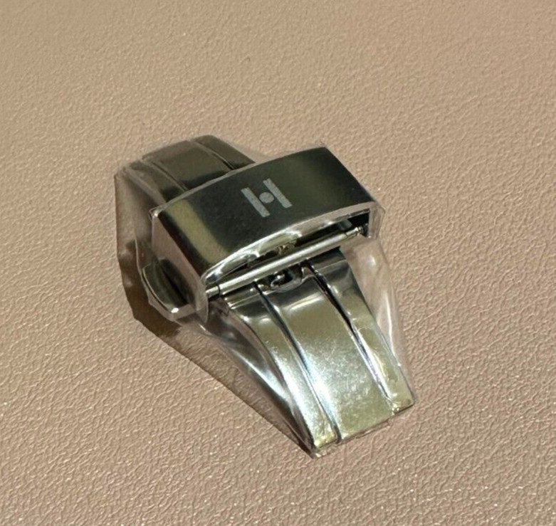 Hirsch Pusher Buckle Deployant Deployment Folding Clasp Stainless Steel 18mm