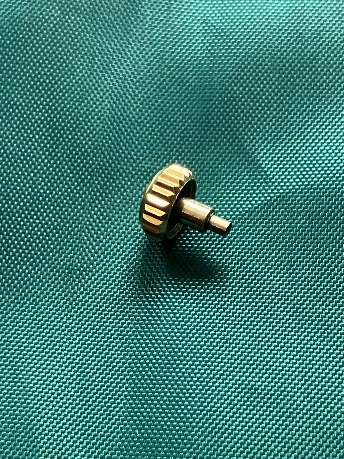Genuine Rolex 18K Yellow Gold 6mm Crown for 36/41 Datejust etc..Preowned