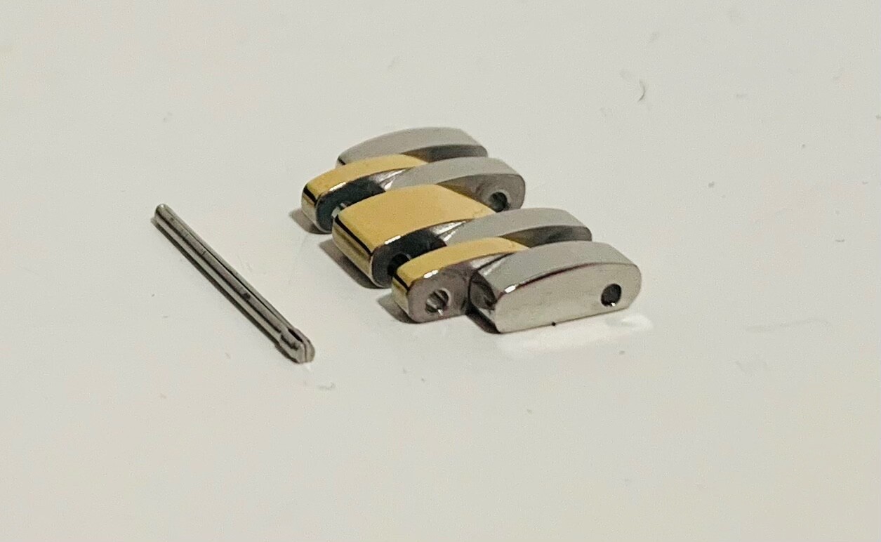 GENUINE BULOVA QUADRA 98D153 WATCH BRACELET EXTRA LINK TWO-TONE 20 MM L2045 NEW