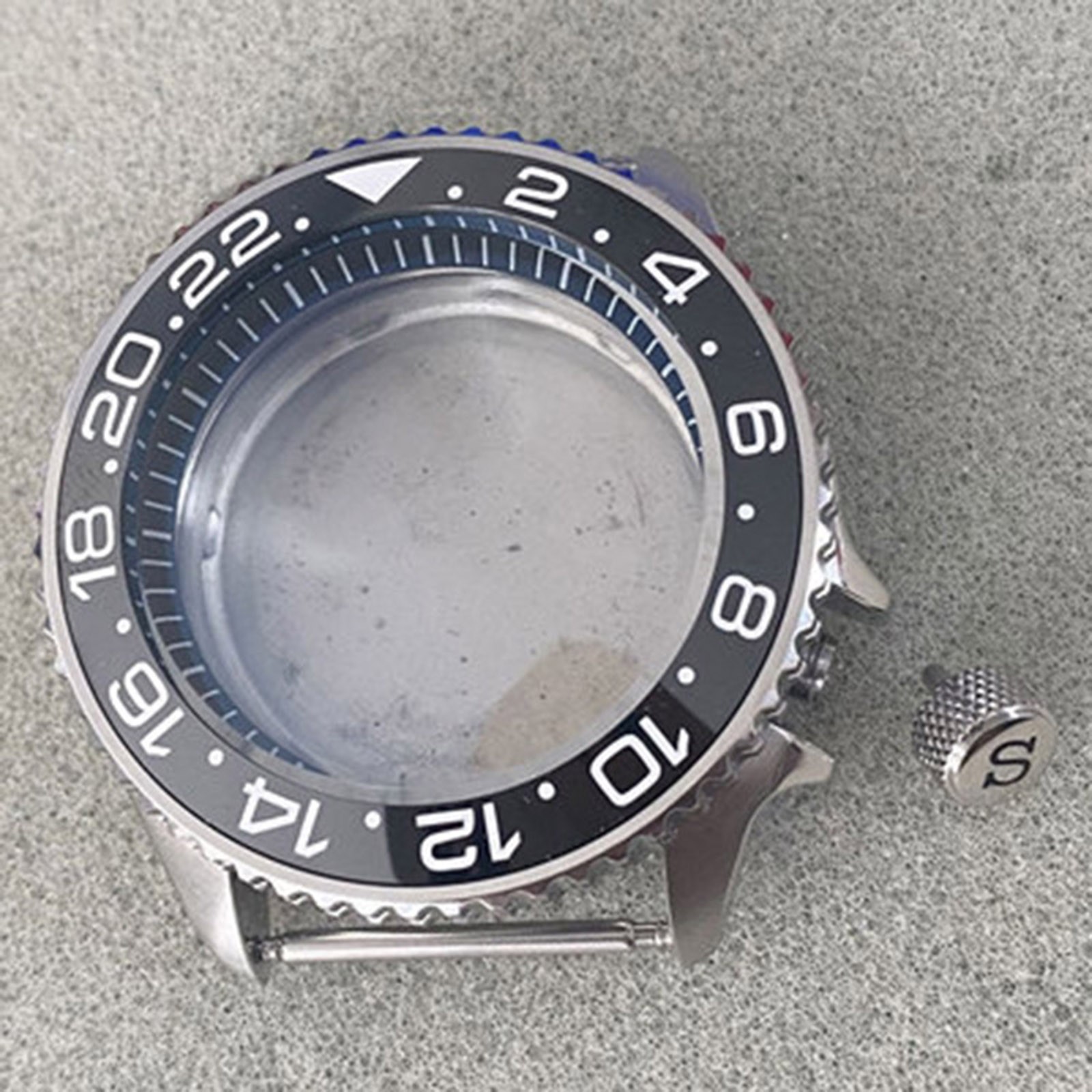 41.5MM Black Inner Shadow Stainless Steel Watch Case Watch for NH35/36 Movement