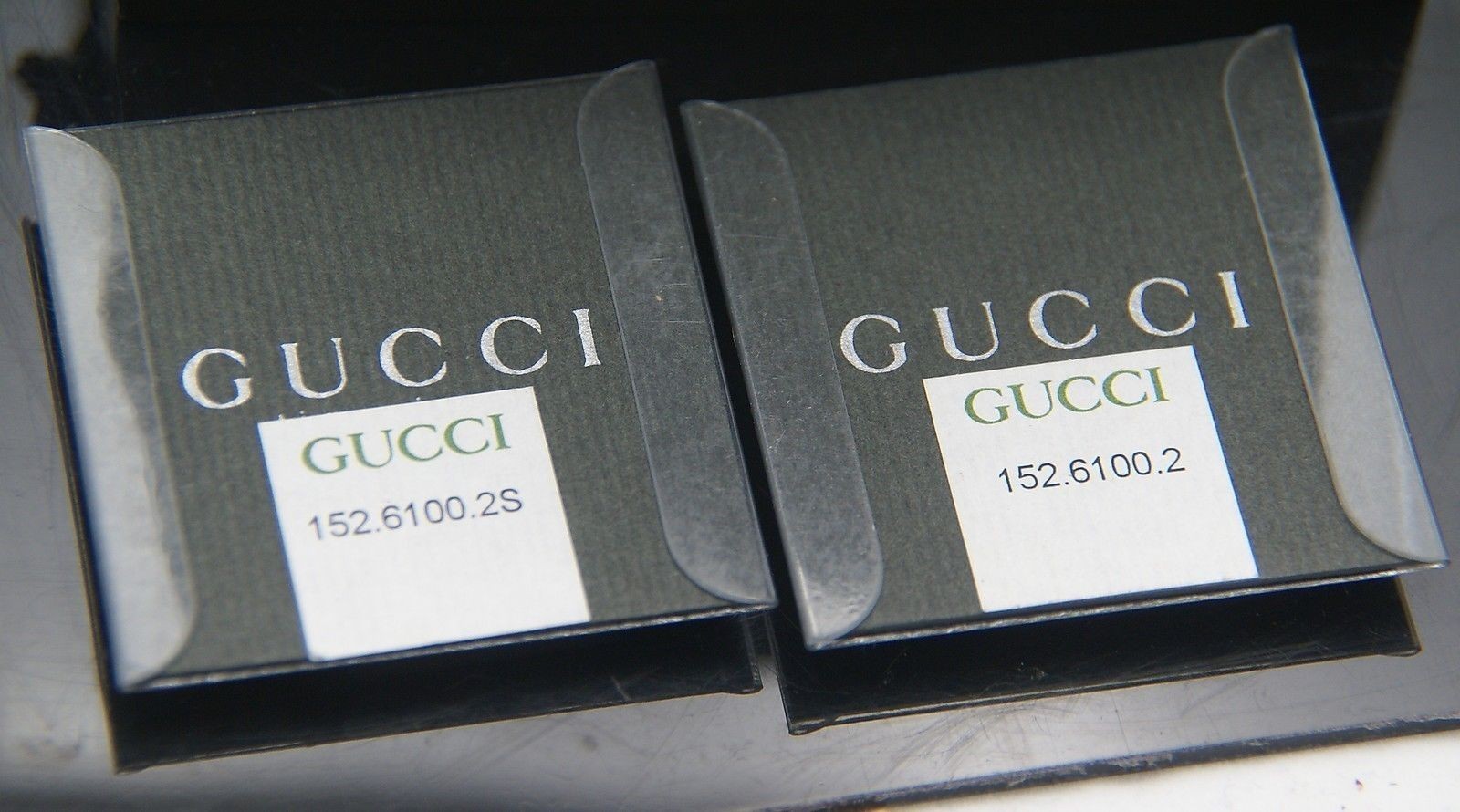 NIB Gucci Replacement Case Back – 6100 L – Gold and Silver Tone