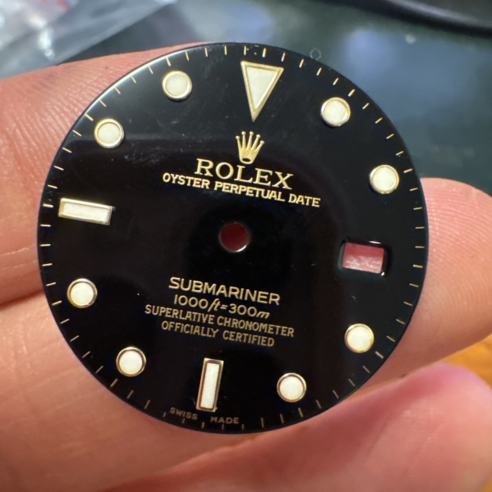 Original Rare Rolex Oyster Submariner 16618 16613 dial excellent condition SWISS