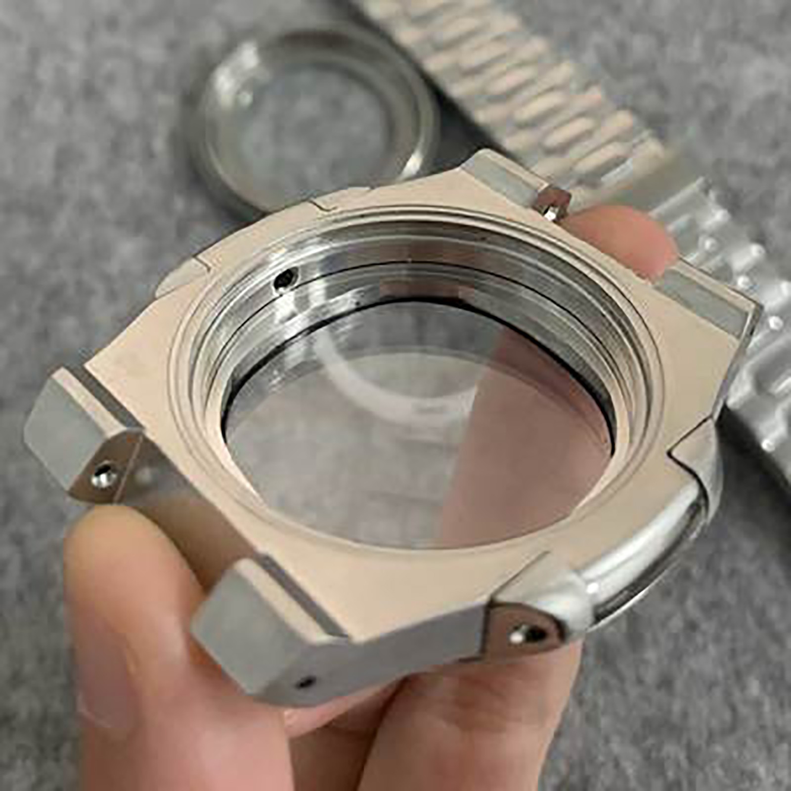 Steel WatchCase+Strap+Hand Watch Kit for Japanese NH35/36/4R Automatic Movement
