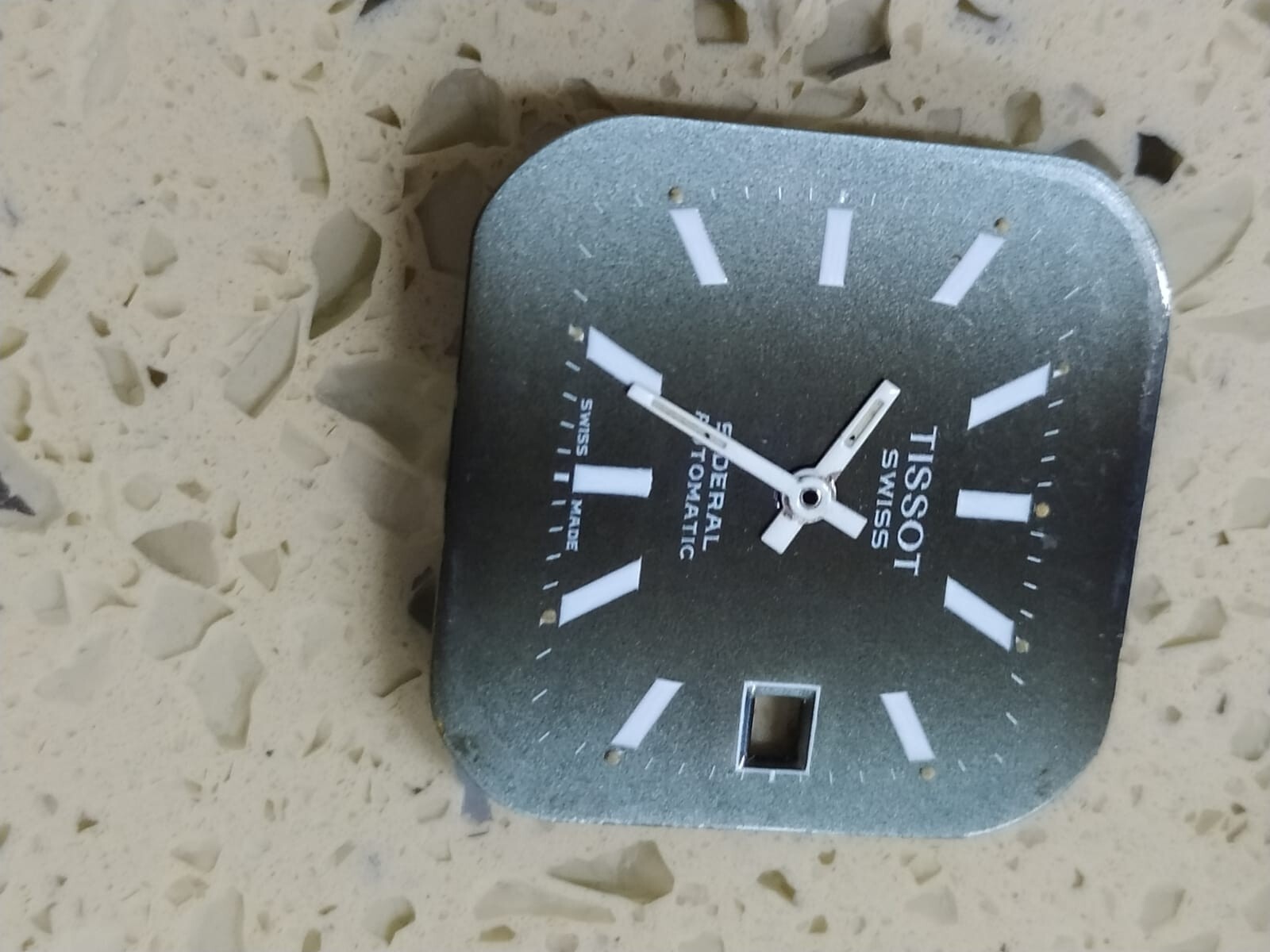 VINTAGE TISSOT SIDERAL TV Parts Dial & Hands Used cal 2481