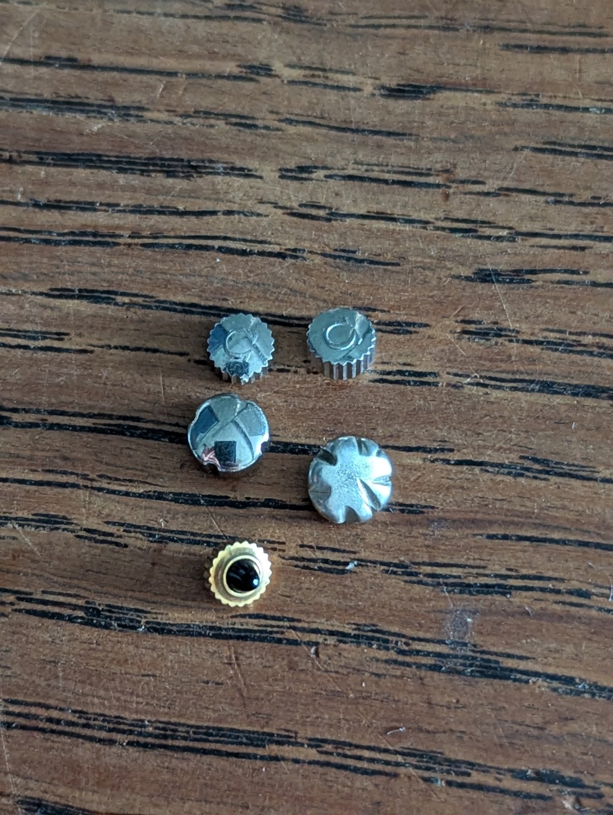 Omega Watch Crowns, Used / Damaged, for Repair, Watchmaker Parts #S815