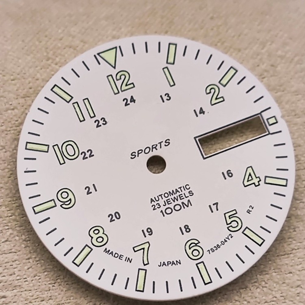 Green Luminous Dial Copper C3 For NH36A Automatic Mechanical Watch Movement A