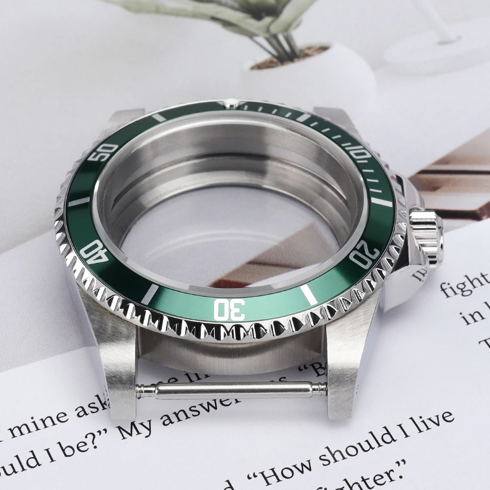 High Quality 38MM Watch Case Sapphire Glass for Retro Submariner NH35 NH36 NH34