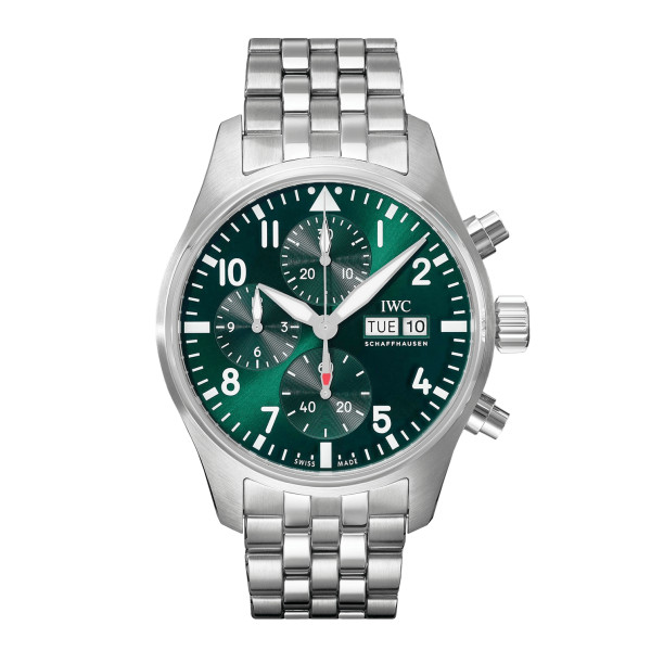 IWC Pilot Chronograph Automatic 41 mm Leather & Steel Bracelet Men’s IW388103/4