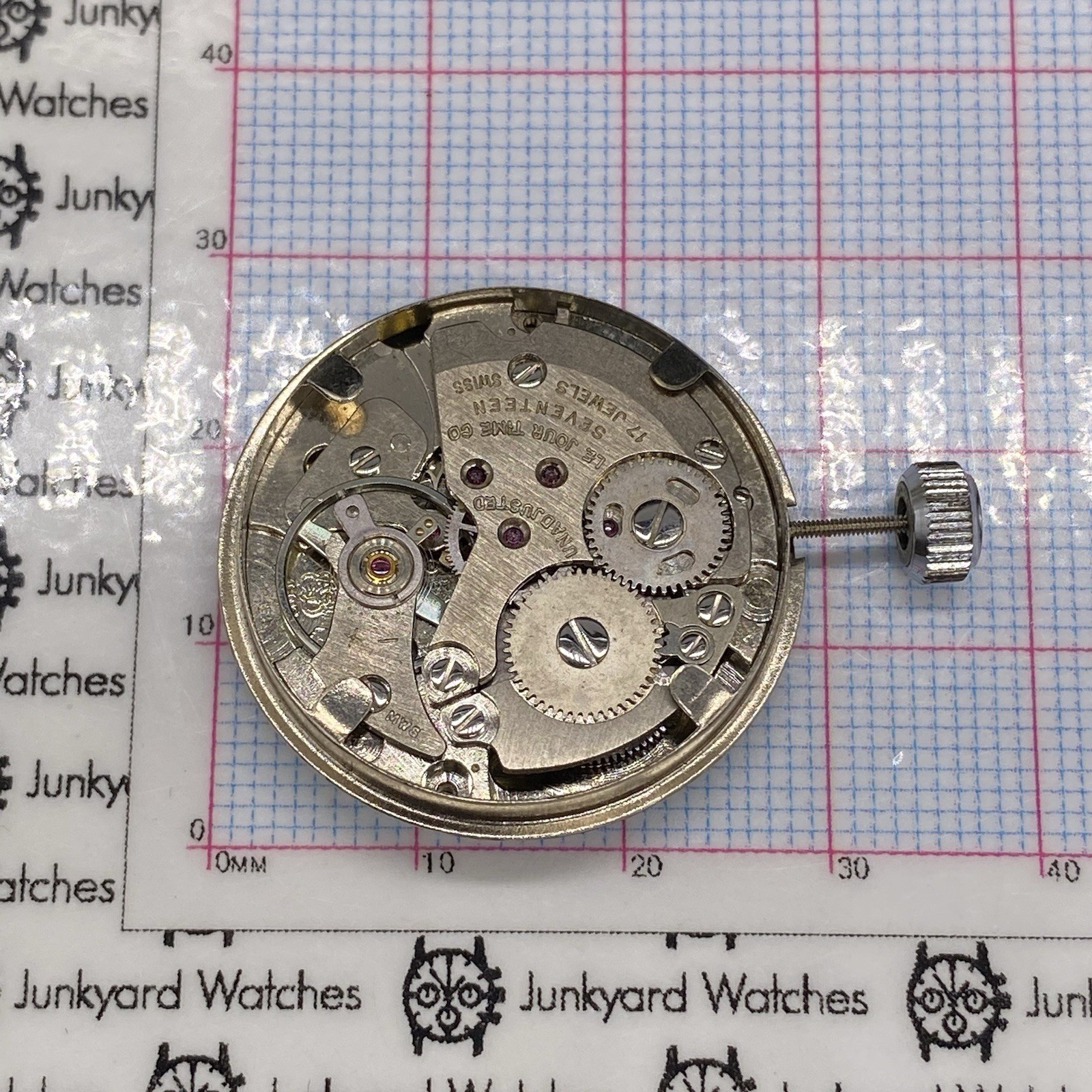 Vintage Vogue Le Jour 17 Jewels Swiss Watch Movement Repair Parts AS ST 1803