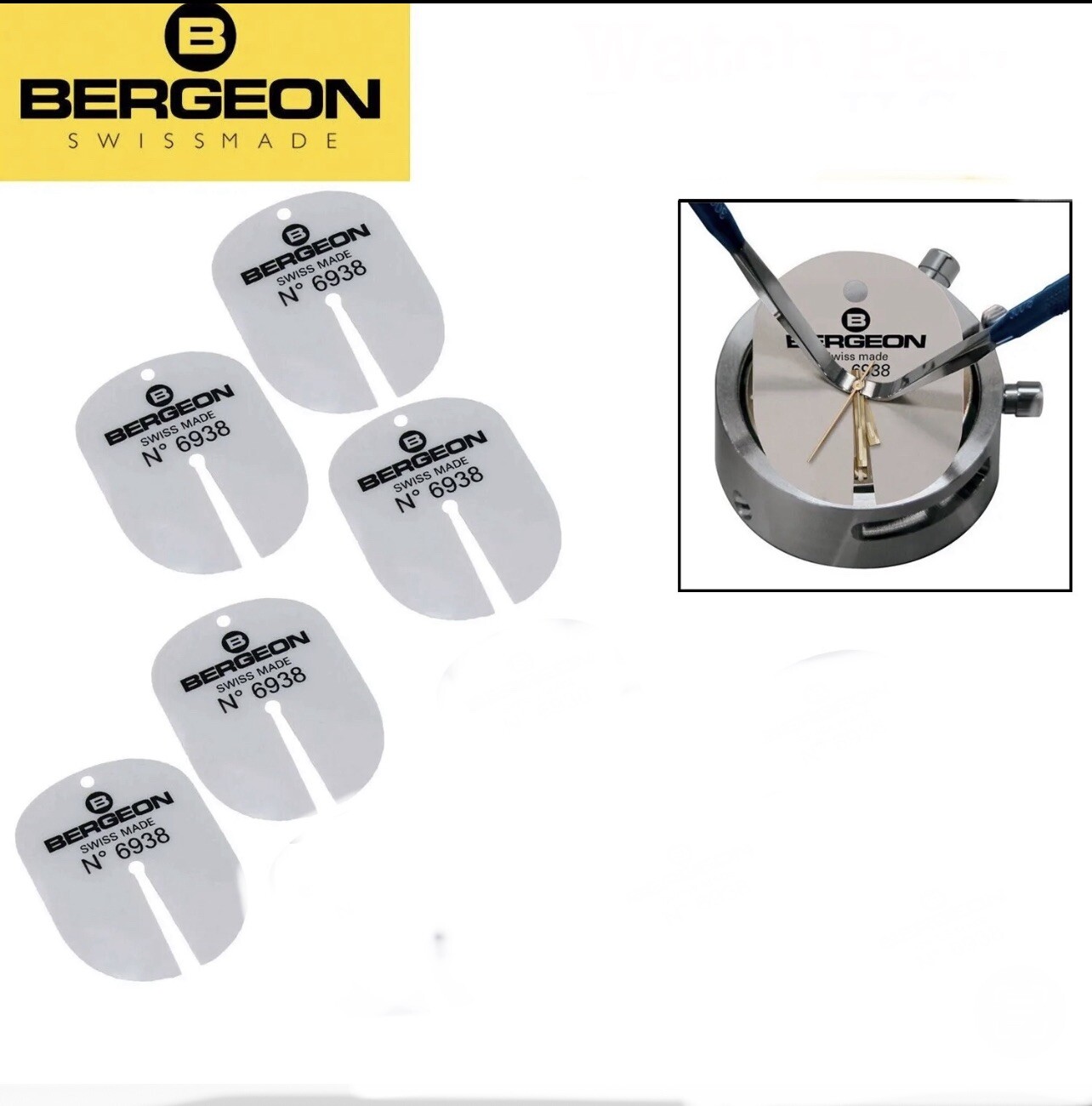 Watch Dial Protector for Removing Repairing Wristwatch Hand Repair Tool Kit 5pcs