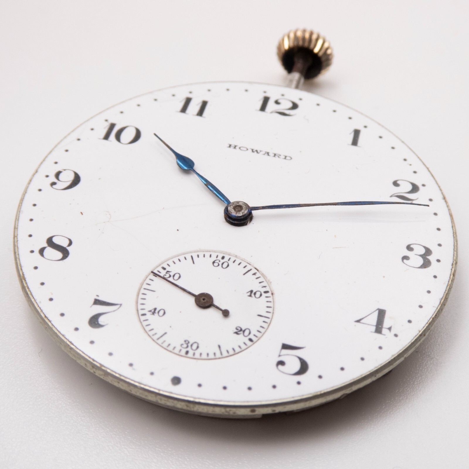 E. Howard Series 7 12-Size 17-Jewel Antique Pocket Watch Movement, Keeps Time